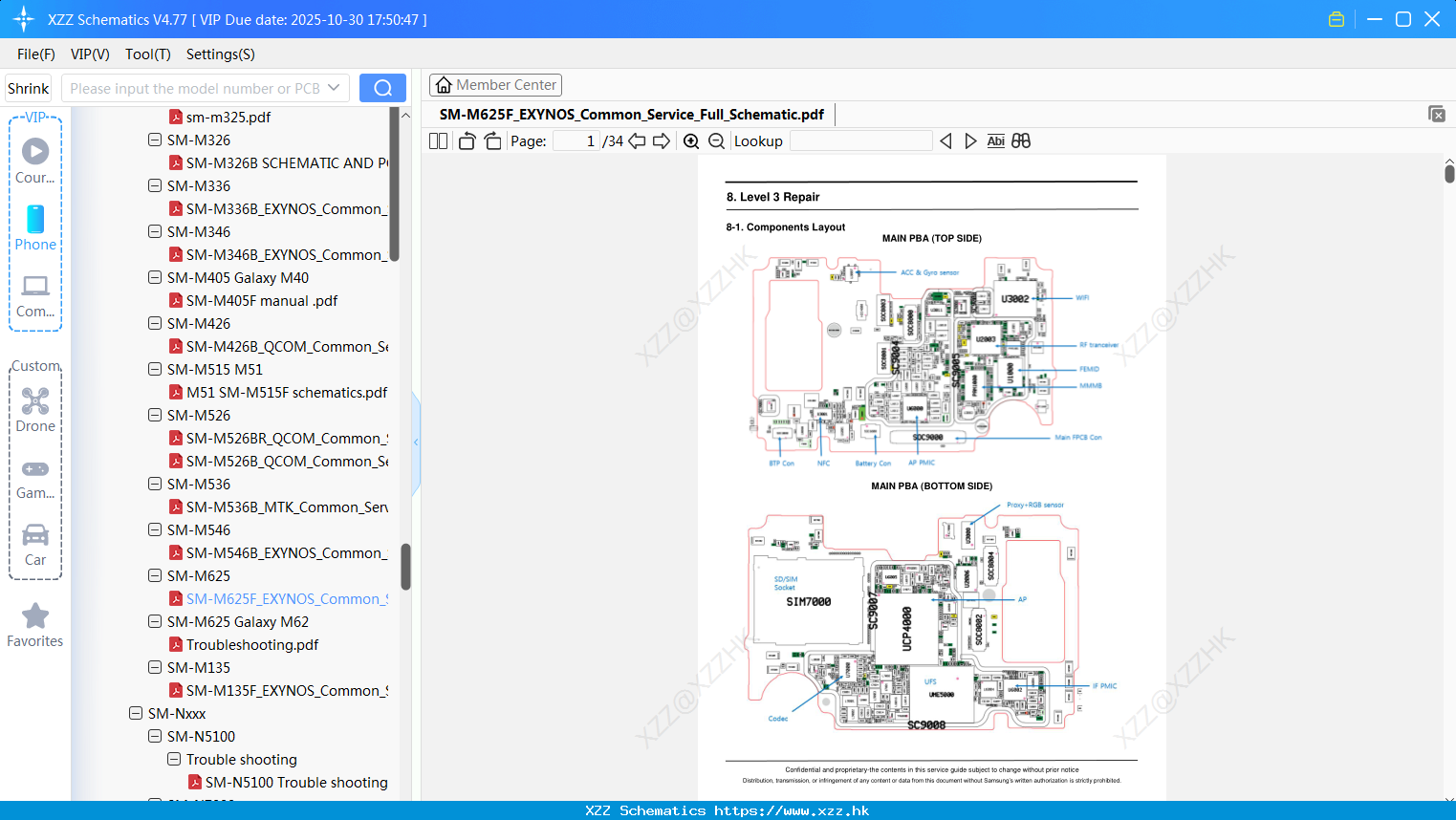 Samsung SM-M625F_EXYNOS_Common_Service_Full_Schematic